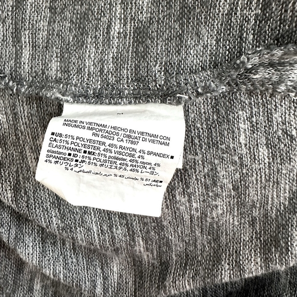 OLD NAVY Cardigan Long Blazer Melange Grey Open Front Jacket Knitted Sweater - Picture 7 of 7